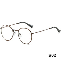 Load image into Gallery viewer, Art Style Anti-blue Light Flat Glasses Metal Frame Glasses Blocking Filter Computer Glasses Transparent Glasses

