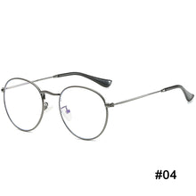 Load image into Gallery viewer, Art Style Anti-blue Light Flat Glasses Metal Frame Glasses Blocking Filter Computer Glasses Transparent Glasses
