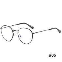 Load image into Gallery viewer, Art Style Anti-blue Light Flat Glasses Metal Frame Glasses Blocking Filter Computer Glasses Transparent Glasses
