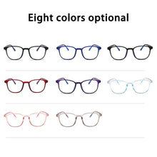 Load image into Gallery viewer, Retro Flat Glasses Fashion Comfortable Lightweight Frame Anti-Blue Light Glasses Transparent Glasses
