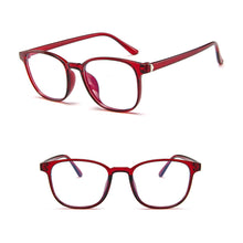 Load image into Gallery viewer, Retro Flat Glasses Fashion Comfortable Lightweight Frame Anti-Blue Light Glasses Transparent Glasses
