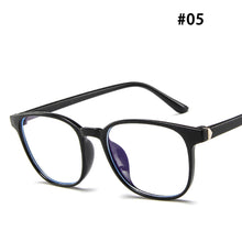 Load image into Gallery viewer, Retro Flat Glasses Fashion Comfortable Lightweight Frame Anti-Blue Light Glasses Transparent Glasses
