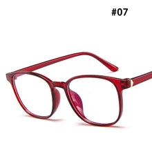 Load image into Gallery viewer, Retro Flat Glasses Fashion Comfortable Lightweight Frame Anti-Blue Light Glasses Transparent Glasses
