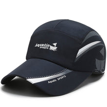 Load image into Gallery viewer, Quick-drying Baseball Cap Casual Peaked Cap Gauze Stitching Cap Women Men Cotton Adjustable Cap

