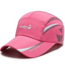 Load image into Gallery viewer, Quick-drying Baseball Cap Casual Peaked Cap Gauze Stitching Cap Women Men Cotton Adjustable Cap
