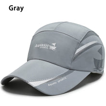 Load image into Gallery viewer, Quick-drying Baseball Cap Casual Peaked Cap Gauze Stitching Cap Women Men Cotton Adjustable Cap
