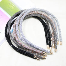 Load image into Gallery viewer, Women Hair Hoop Thin Rhinestone Headband All-match Temperament Simple Headband Hair Accessories
