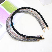 Load image into Gallery viewer, Women Hair Hoop Thin Rhinestone Headband All-match Temperament Simple Headband Hair Accessories
