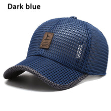 Load image into Gallery viewer, Men Baseball Cap Outdoor Sun Hat Breathable Mesh Peaked Cap Sunscreen Cap Adjustable Cotton Casual Cap
