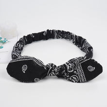 Load image into Gallery viewer, Women Hairband Bunny Ears Knotted Elastic Hairband Cute Headband Multicolor Hair Hoop Hair Accessories
