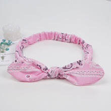 Load image into Gallery viewer, Women Hairband Bunny Ears Knotted Elastic Hairband Cute Headband Multicolor Hair Hoop Hair Accessories

