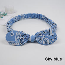 Load image into Gallery viewer, Women Hairband Bunny Ears Knotted Elastic Hairband Cute Headband Multicolor Hair Hoop Hair Accessories
