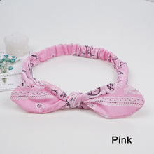 Load image into Gallery viewer, Women Hairband Bunny Ears Knotted Elastic Hairband Cute Headband Multicolor Hair Hoop Hair Accessories
