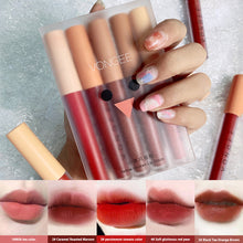 Load image into Gallery viewer, 5pcs/set Velvet Lip Gloss Matte Lip Gloss Long Lasting Moisture Lip Gloss Lipstick Lips Makeup Cosmetic
