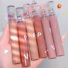 Load image into Gallery viewer, 6 Colors Little Dinosaur Lip Clay Matte Air Lip Glaze Cute Lip Gloss Lipstick Lips Makeup Cosmetic
