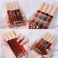 Load image into Gallery viewer, 4 Colors Velvet Lip Glaze Mist Glaze Mud Moisturizing Lip Glaze Lip Gloss Lipstick Lips Makeup Cosmetic
