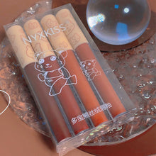 Load image into Gallery viewer, 4 Colors Velvet Lip Glaze Mist Glaze Mud Moisturizing Lip Glaze Lip Gloss Lipstick Lips Makeup Cosmetic
