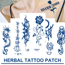 Load image into Gallery viewer, Herbal Tattoo Stickers Waterproof Long Lasting Tattoo Stickers Body Art Tattoo Fake Tattoo Sticker For Women Men
