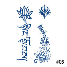 Load image into Gallery viewer, Herbal Tattoo Sticker Plant Semi Permanent Waterproof Tattoo Sticker Body Art Tattoo Sticker For Women Men
