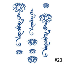Load image into Gallery viewer, Herbal Tattoo Sticker Plant Semi Permanent Waterproof Tattoo Sticker Body Art Tattoo Sticker For Women Men
