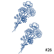 Load image into Gallery viewer, Herbal Tattoo Sticker Plant Semi Permanent Waterproof Tattoo Sticker Body Art Tattoo Sticker For Women Men
