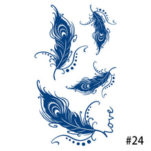 Load image into Gallery viewer, Herbal Tattoo Sticker Plant Waterproof Long Lasting Tattoo Sticker Body Art Tattoo Sticker For Women Men
