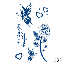 Load image into Gallery viewer, Herbal Tattoo Sticker Plant Waterproof Long Lasting Tattoo Sticker Body Art Tattoo Sticker For Women Men
