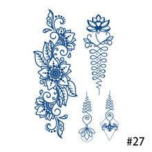 Load image into Gallery viewer, Herbal Tattoo Sticker Plant Waterproof Long Lasting Tattoo Sticker Body Art Tattoo Sticker For Women Men
