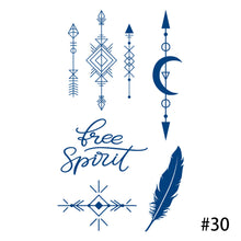 Load image into Gallery viewer, Herbal Tattoo Sticker Plant Waterproof Long Lasting Tattoo Sticker Body Art Tattoo Sticker For Women Men
