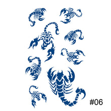 Load image into Gallery viewer, Herbal Tattoo Sticker Plant Semi Permanent Waterproof Tattoo Sticker Body Art Tattoo Sticker For Women Men
