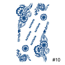 Load image into Gallery viewer, Herbal Tattoo Sticker Plant Semi Permanent Waterproof Tattoo Sticker Body Art Tattoo Sticker For Women Men
