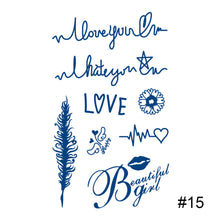 Load image into Gallery viewer, Herbal Tattoo Sticker Plant Semi Permanent Waterproof Tattoo Sticker Body Art Tattoo Sticker For Women Men
