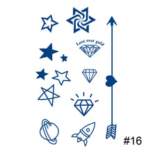 Load image into Gallery viewer, Herbal Tattoo Sticker Plant Semi Permanent Waterproof Tattoo Sticker Body Art Tattoo Sticker For Women Men
