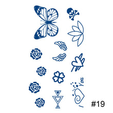 Load image into Gallery viewer, Herbal Tattoo Sticker Plant Semi Permanent Waterproof Tattoo Sticker Body Art Tattoo Sticker For Women Men
