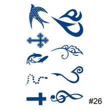 Load image into Gallery viewer, Herbal Tattoo Sticker Plant Semi Permanent Waterproof Tattoo Sticker Body Art Tattoo Sticker For Women Men
