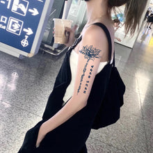 Load image into Gallery viewer, Herbal Tattoo Sticker Plant Waterproof Long Lasting Tattoo Sticker Body Art Tattoo Sticker For Women Men
