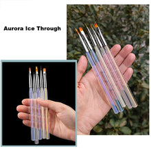 Load image into Gallery viewer, 5pcs/set Nail Art Pen Aurora Paint Pen Nail Smudge Pen Manicure Draw Paint Pen Nail Art Brush Nail Tool
