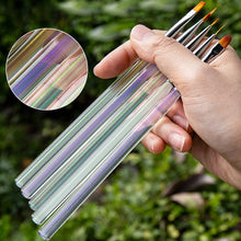 Load image into Gallery viewer, 5pcs/set Nail Art Pen Aurora Paint Pen Nail Smudge Pen Manicure Draw Paint Pen Nail Art Brush Nail Tool
