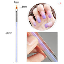 Load image into Gallery viewer, 5pcs/set Nail Art Pen Aurora Paint Pen Nail Smudge Pen Manicure Draw Paint Pen Nail Art Brush Nail Tool
