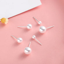 Load image into Gallery viewer, Fashion Simple White Pearl Stud Earrings Women Temperament Versatile Jewelry Accessories Jewelry
