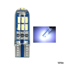 Load image into Gallery viewer, 1Pc T10 Car Bulbs Indoor Position Light 15 LED Silicone Light License Plate Waterproof Light 4014 W5W
