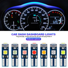 Load image into Gallery viewer, 10Pcs Car Interior Lights Dashboard T5 Led Bulb Led Canbus Warming Indicator Wedge Auto Instrument Lamp 12V W3W W1.2W
