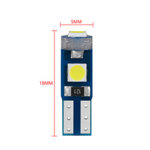 Load image into Gallery viewer, 10Pcs Car Interior Lights Dashboard T5 Led Bulb Led Canbus Warming Indicator Wedge Auto Instrument Lamp 12V W3W W1.2W
