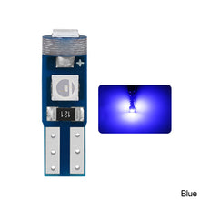 Load image into Gallery viewer, 10Pcs Car Interior Lights Dashboard T5 Led Bulb Led Canbus Warming Indicator Wedge Auto Instrument Lamp 12V W3W W1.2W

