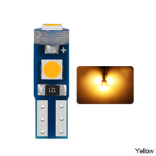 Load image into Gallery viewer, 10Pcs Car Interior Lights Dashboard T5 Led Bulb Led Canbus Warming Indicator Wedge Auto Instrument Lamp 12V W3W W1.2W

