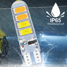 Load image into Gallery viewer, 2Pcs Car LED Lamp Dual Color T10 5630 8smd Flash Lamp T10 Silicone Lamp Bulb Accessories
