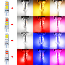 Load image into Gallery viewer, 2Pcs Car LED Lamp Dual Color T10 5630 8smd Flash Lamp T10 Silicone Lamp Bulb Accessories
