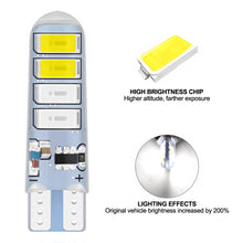 Load image into Gallery viewer, 2Pcs Car LED Lamp Dual Color T10 5630 8smd Flash Lamp T10 Silicone Lamp Bulb Accessories
