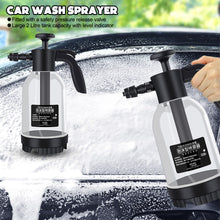 Load image into Gallery viewer, 2L Car Spray Bottle High Pressure Spray Foam Wash Manual Air Pressure Water Jet For Garden Car Wash
