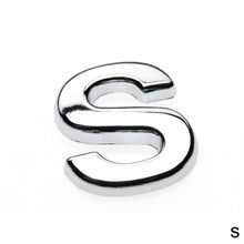 Load image into Gallery viewer, 1Pc 3D Metal Sticker DIY Car Decals Lower Case Letter Number Stickers Waterproof Exterio Alphabet Customize For Motorcycle
